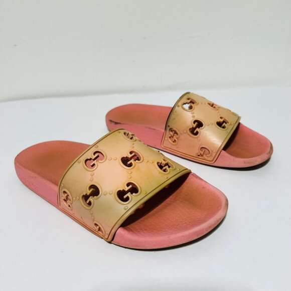 Gucci Womens Sz 36 Pink Slide Sandals - Picture 5 of 10